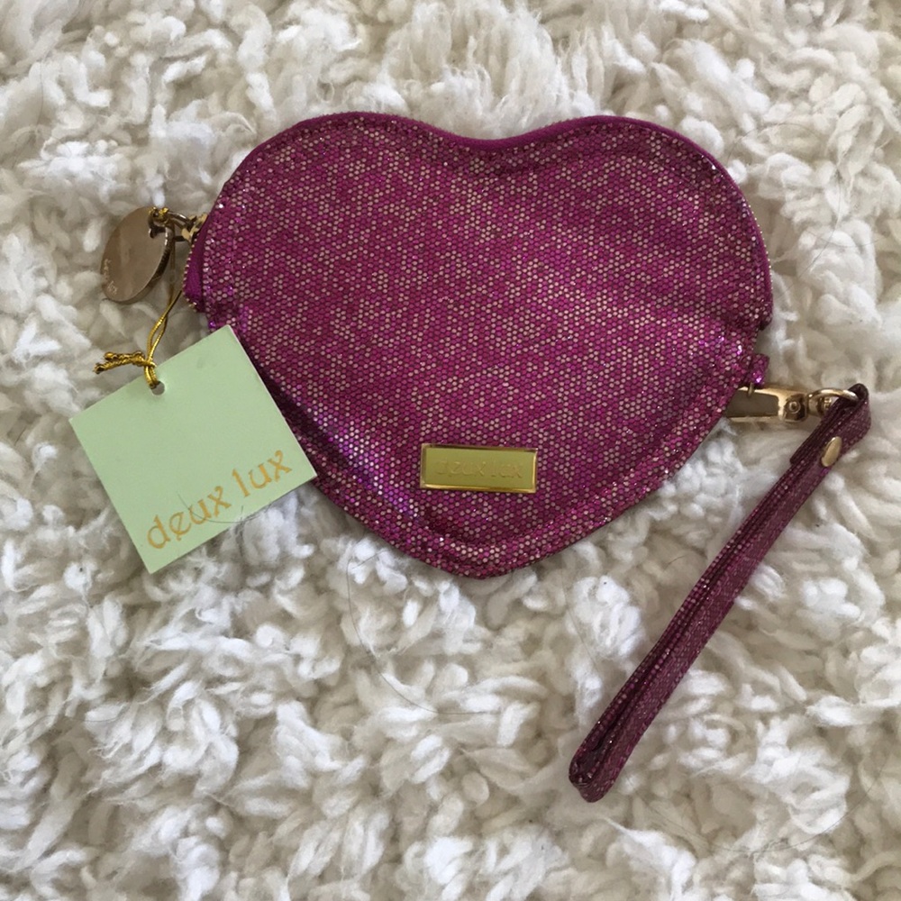 Deux Lux Glitter Coin Pouch/wristlet